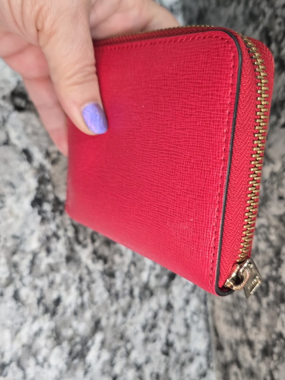 EUC Furla Red Babylon Zip Around Compact Wallet - NO CALL-OUTS - Picture 9 of 10
